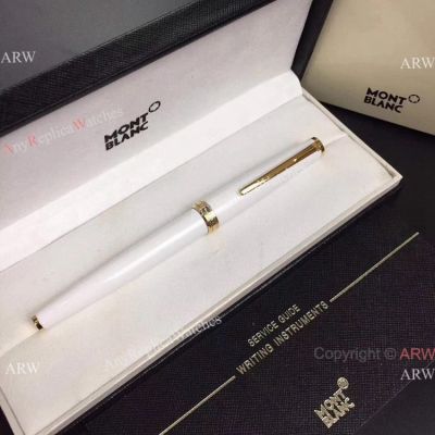 New Replica Montblanc Pix Collection Pens White Resin&Gold